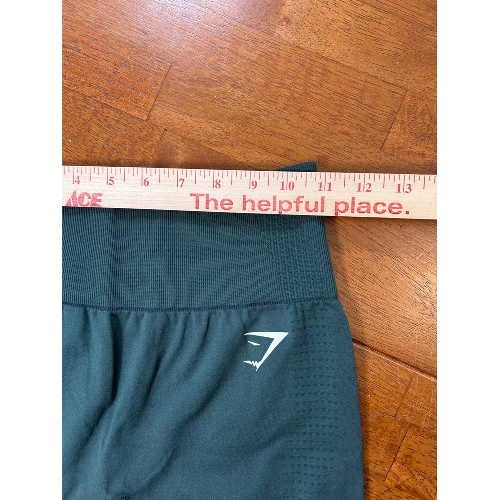 Gymshark Vital Seamless 2.0 Shorts Womens Small Green High Waist Athletic - Picture 5 of 8
